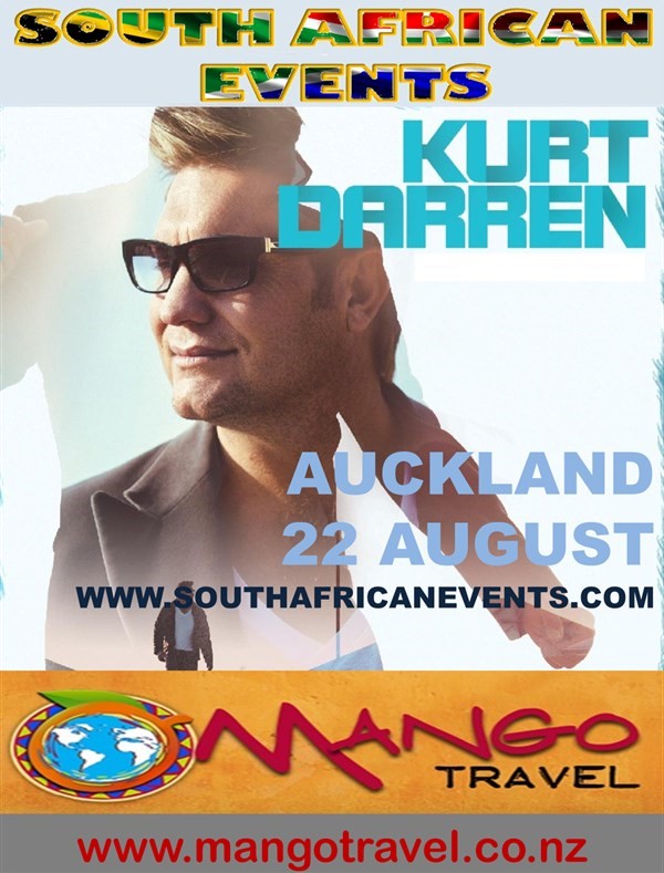 Obtenez des informations et achetez des billets pour Kurt Darren in Forrest Hill (Auckland North)  sur South African Events Pty Ltd