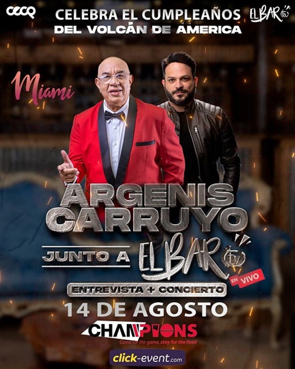 Argenis Carruyo junto a El Bar TV en vivo Entrevista + Concierto