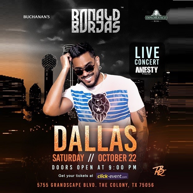 Ronald Borjas - Dallas TX Doors open at 9:00 pm - Information