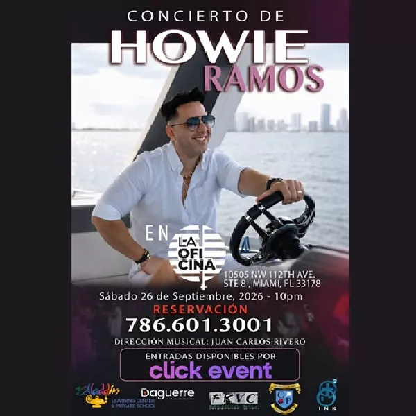 Get Information and buy tickets to Howie Ramos - en concierto - Miami, FL  on ClickEvent