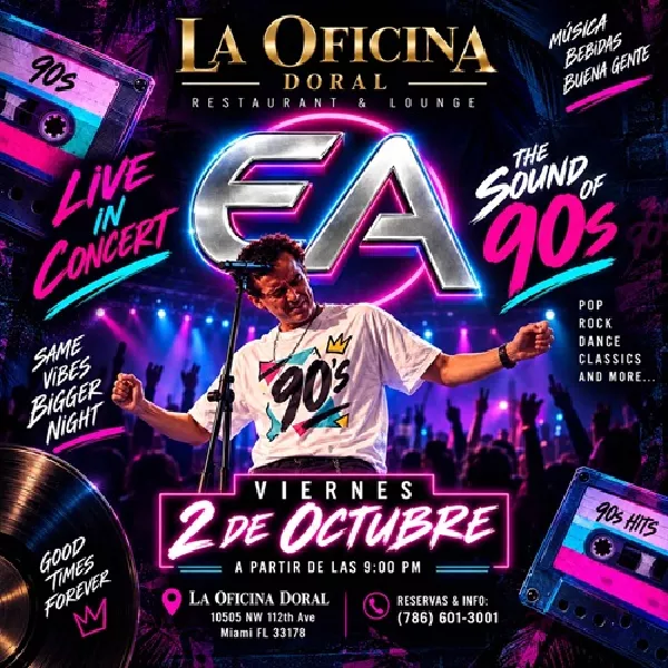 Get Information and buy tickets to EA - The Sound of 90s - Miami, FL  on ClickEvent