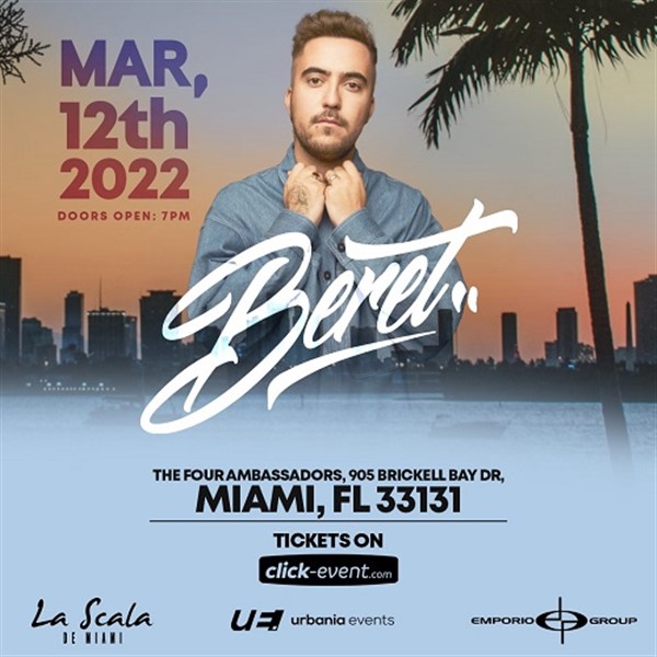 Get Information and buy tickets to Beret en Concierto Miami, FL on www.click-event.com