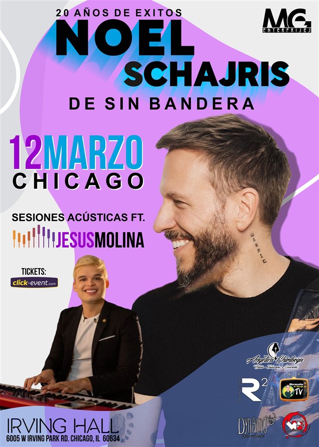 Get Information and buy tickets to Noel Schajris 20 años de éxitos - Chicago - IL  on www.click-event.com