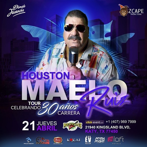 Get Information and buy tickets to Maelo Ruiz - Tour - Katy TX  on www.click-event.com
