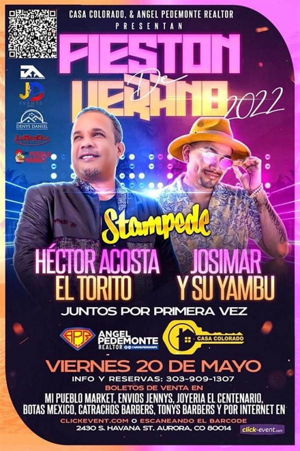 Fieston de Verano 2022 - Hector Acosta El Torito y Josimar y Su Yambú - Denver CO
