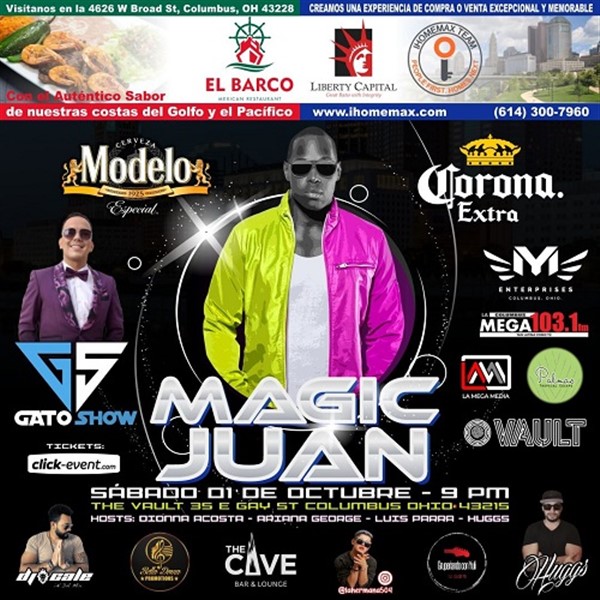 Obtener información y comprar entradas para Magic Juan - Columbus OH  en www.click-event.com.