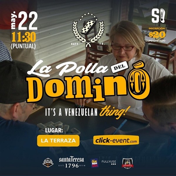 Obtener información y comprar entradas para La Polla del Domino - Shevere Bar- Katy TX  en www.click-event.com.