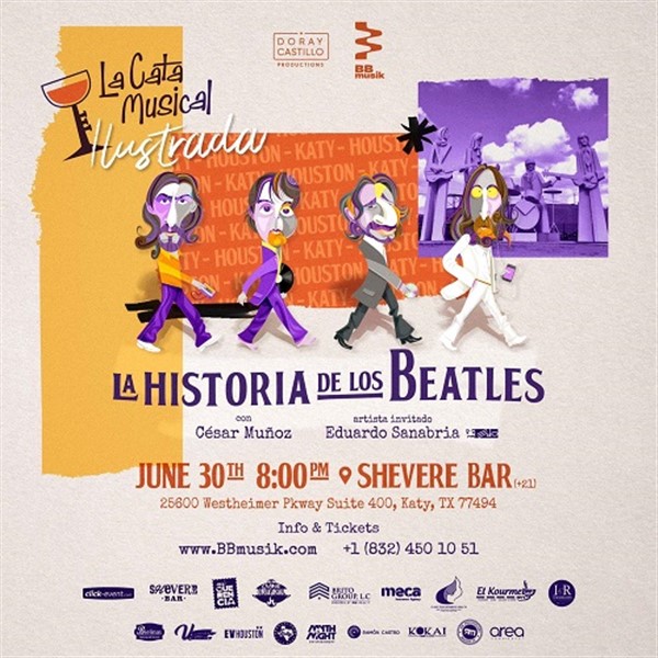 Obtener información y comprar entradas para La Cata Musical Ilustrada - La Historia de los Beatles - Katy TX Cesar Muñoz - Edo Sanabria en www.click-event.com.