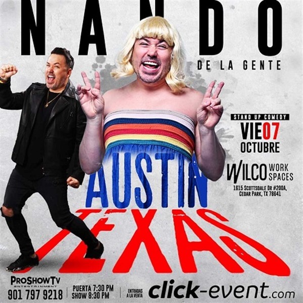 Obtener información y comprar entradas para Nando de la Gente en Austin  en www.click-event.com.
