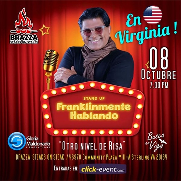 Get Information and buy tickets to Franklinmente hablando - Stand Up - Sterling, VA.  on www.click-event.com