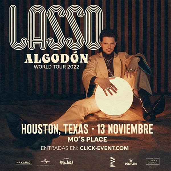 Get Information and buy tickets to Lasso - Algodón World Tour - Katy TX Doors 7 pm - Show 8 pm on www.click-event.com