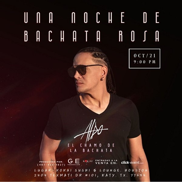 Get Information and buy tickets to Una noche de Bachata Rosa - Katy, TX.  on www.click-event.com