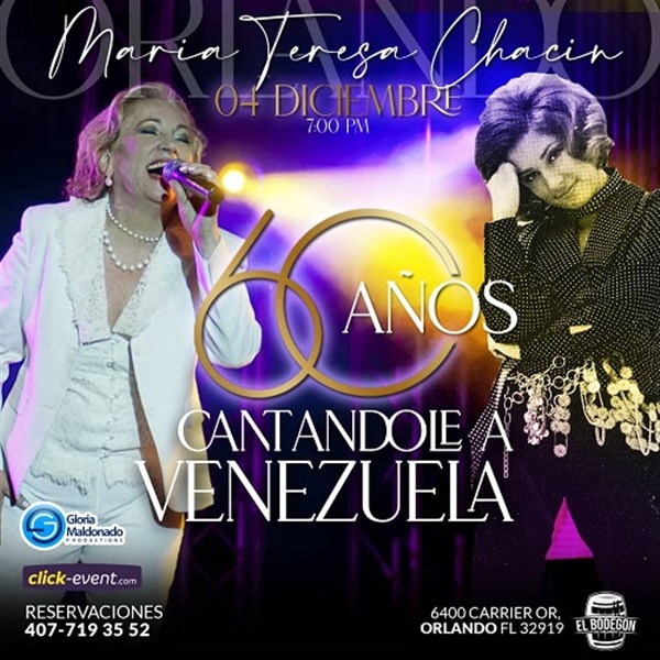 Maria Teresa Chacin - 60 años cantandole a Venezuela - Orlando, FL.