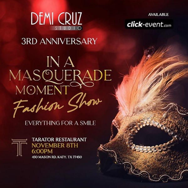 Get Information and buy tickets to In a Masquerade Moment - Katy, TX.  on www.click-event.com