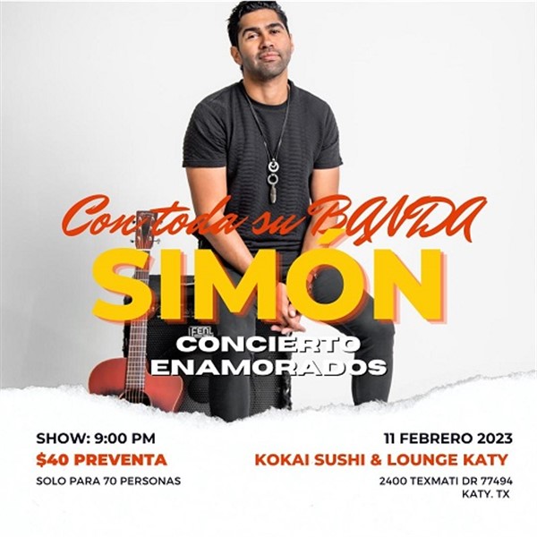 Get Information and buy tickets to Simon con toda su banda - Houston, TX  on www.click-event.com