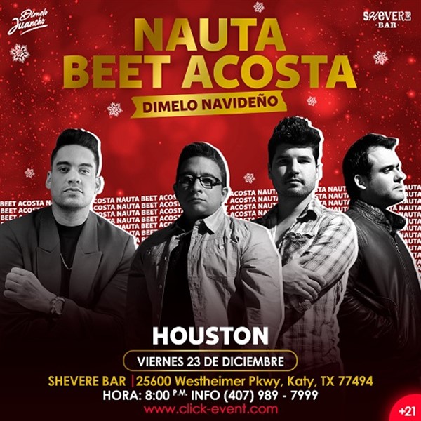 Get Information and buy tickets to Nauta & Beet Acosta - Dimelo Navideño - Houston, TX.  on www.click-event.com