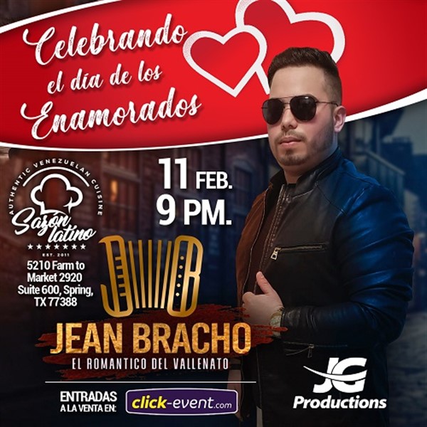 Obtener información y comprar entradas para Jean Bracho: Celebrando el dia de los enamorados - Spring, TX.  en www.click-event.com.
