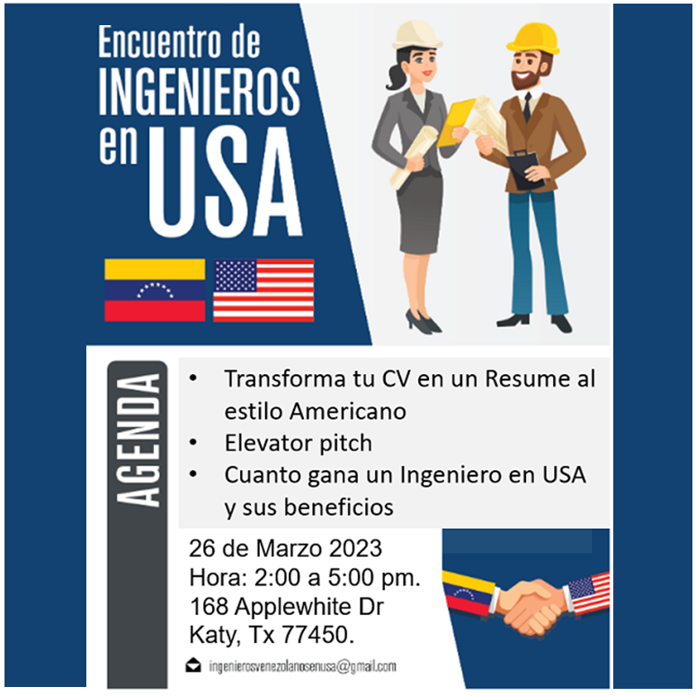 Obtener información y comprar entradas para Encuentro de Ingenieros en USA - Katy, TX  en www.click-event.com.