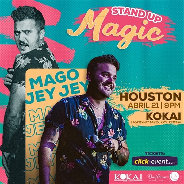 Get Information and buy tickets to Mago Jey Jey: Stand Up Magic - Houston, TX.  on www.click-event.com