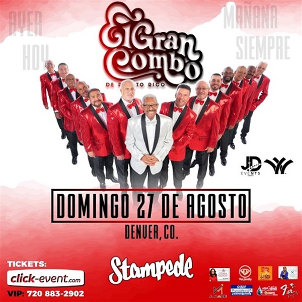 Get Information and buy tickets to El Gran Combo de Puerto Rico - Parranda Vallenata - Denver CO Doors 7:00 pm on www.click-event.com