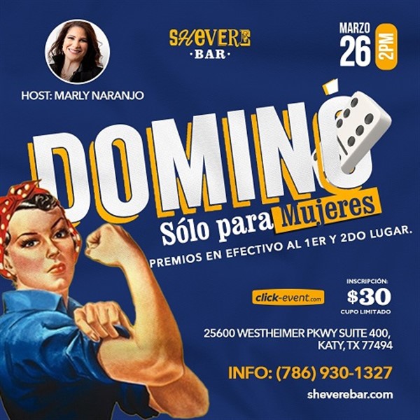 Get Information and buy tickets to Domino: Solo para mujeres - Katy, TX.  on www.click-event.com