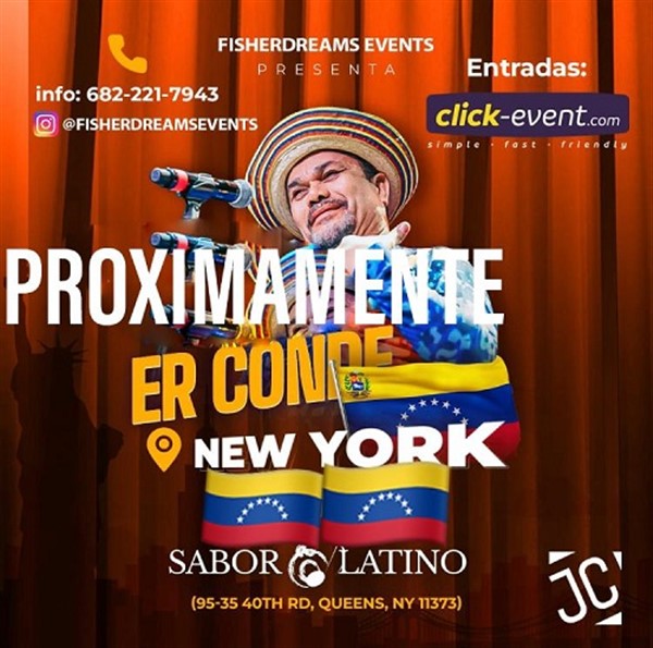 Get Information and buy tickets to Er Conde del Guacharo - New York NY Puertas 8 pm on www.click-event.com