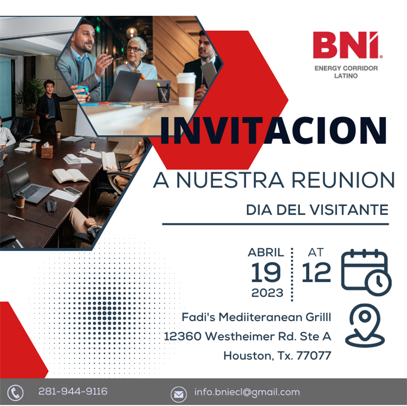 Get Information and buy tickets to Networking para empresarios Latinos - Houston TX  on www.click-event.com