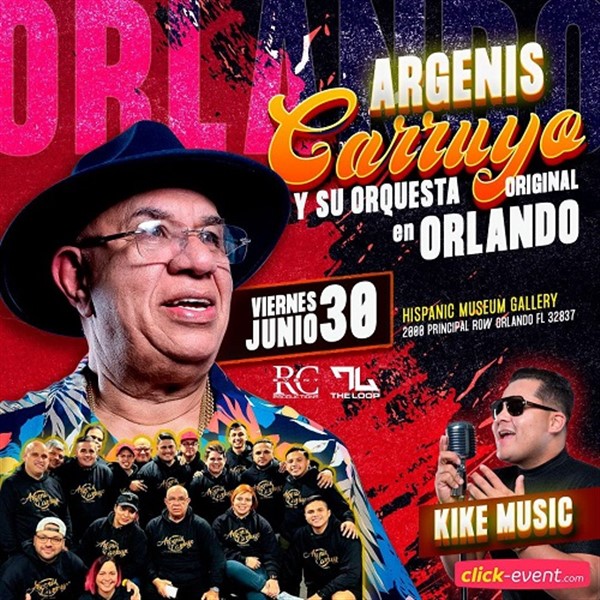 Get Information and buy tickets to Argenis Carruyo y toda su Orquesta - Orlando, FL.  on www.click-event.com