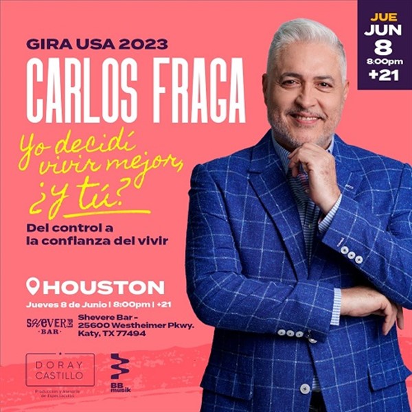 Obtener información y comprar entradas para Carlos Fraga - Gira USA 2023 - Houston, TX  en www.click-event.com.
