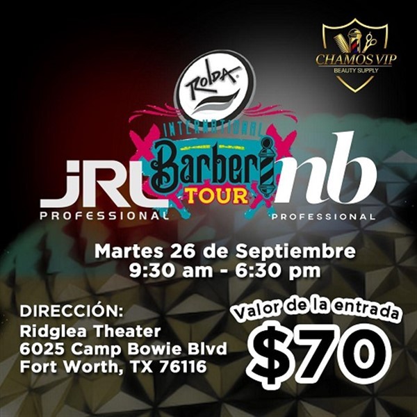 Get Information and buy tickets to Barber Tour - Chamos VIP Beauty Supply - Forth Worth, TX  on www.click-event.com