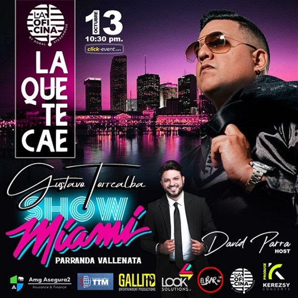 Gustavo Torrealba Show - Parranda Vallenata - La que te cae - Miami, FL