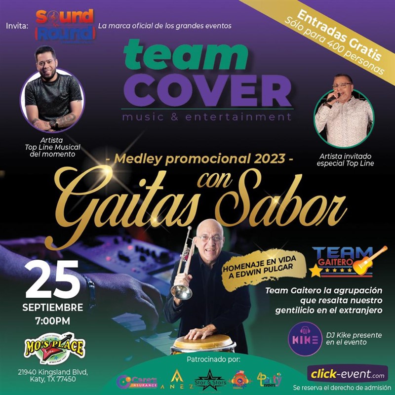 Get Information and buy tickets to Team Gaitero - Medley promocional 2023 - Gaitas con sabor - Katy, TX  on www.click-event.com