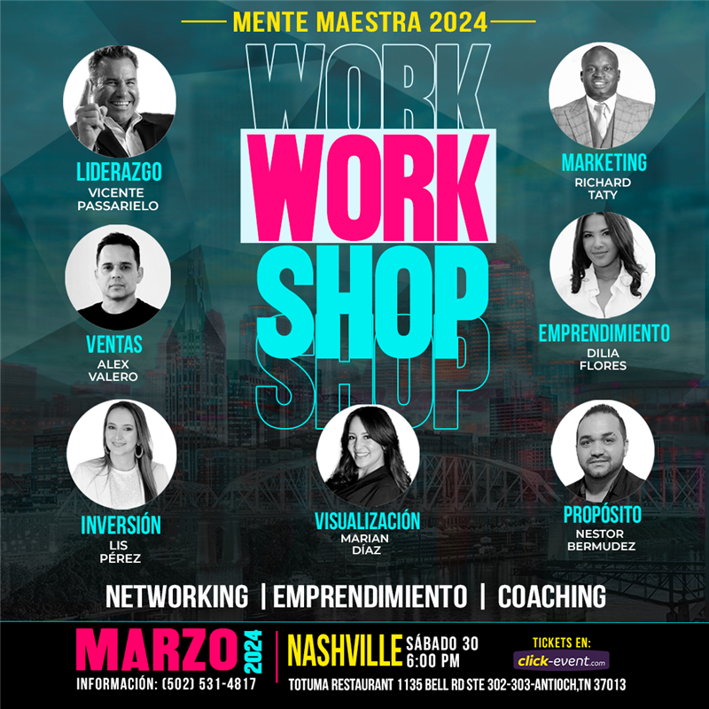Obtener información y comprar entradas para Workshop - Mente Maestra 2024 - Nashville, TN  en www click-event com.