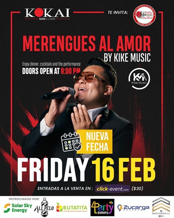 Get Information and buy tickets to Merengues al Amor - Kike Music - Katy, TX Nueva Fecha on www click-event com