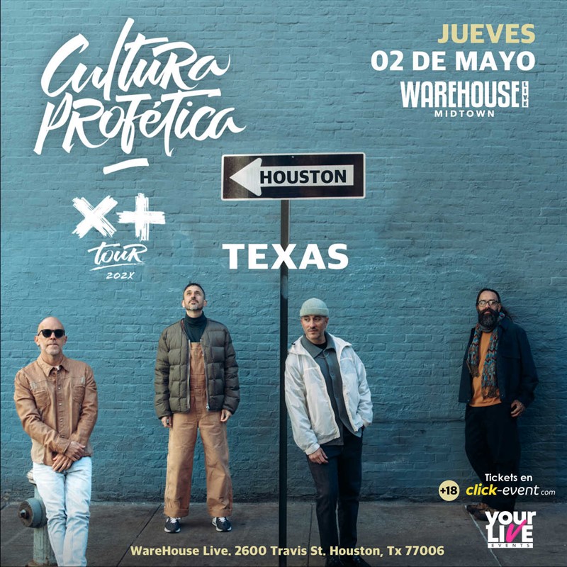 Get Information and buy tickets to Cultura Profetica - Houston, TX + 18 años on www click-event com