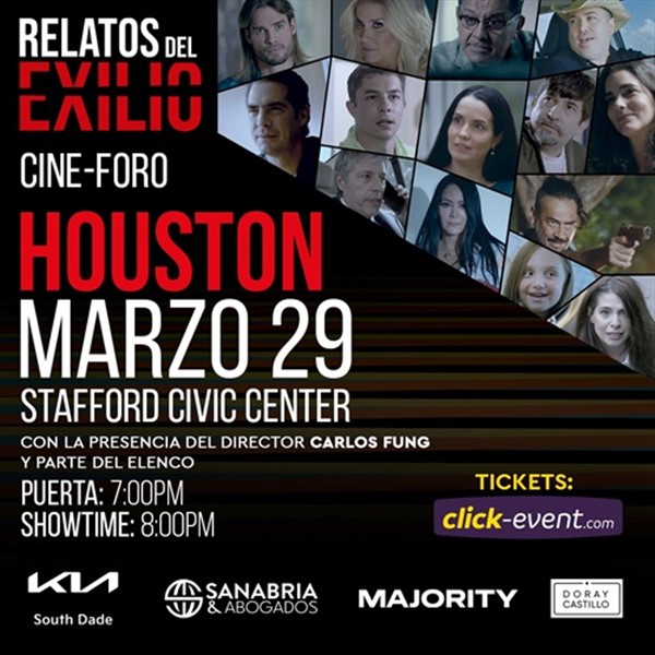 Get Information and buy tickets to Relatos del Exilio - Cine Foro - Houston, TX  on www click-event com