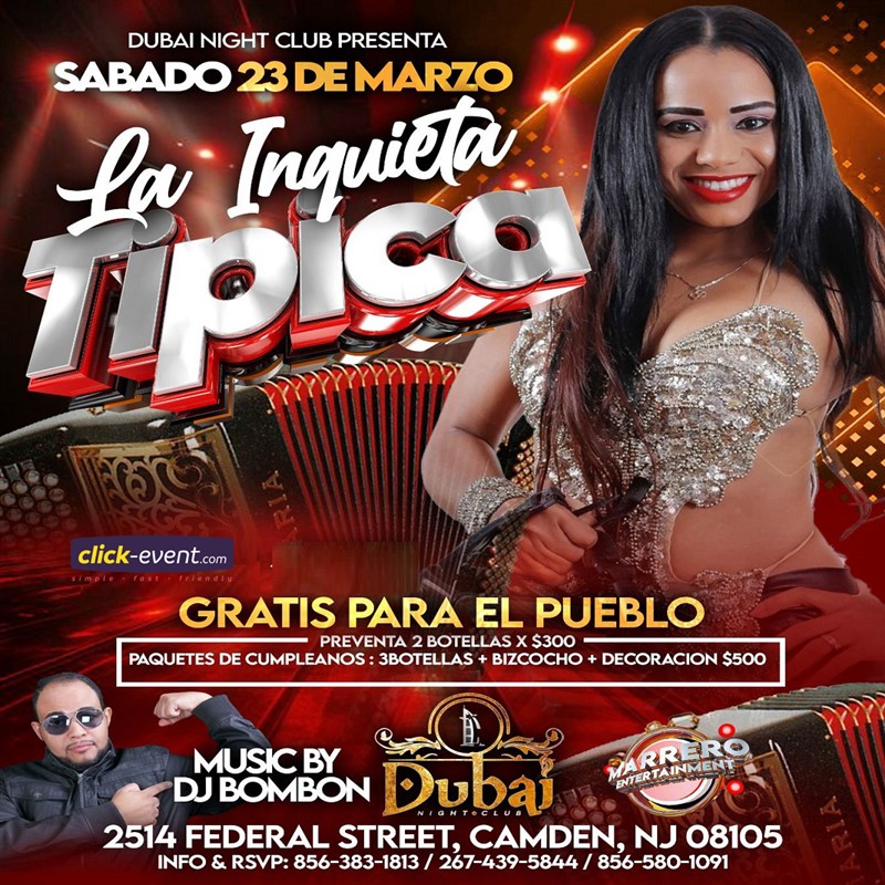 Get Information and buy tickets to La Inquieta Tipica - Camden, NJ  on www click-event com