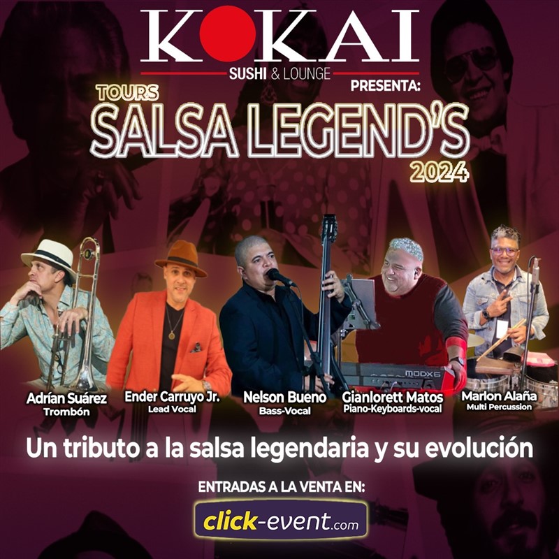 Get Information and buy tickets to Tours Salsa Legend’s 2024 - Un tributo a la salsa legendaria y su evolución - Katy, TX  on www click-event com