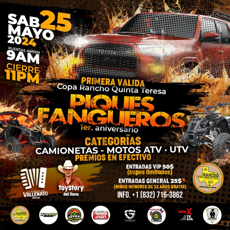 Get Information and buy tickets to Piques Fangueros - 1er Aniversario - Katy, TX  on www click-event com