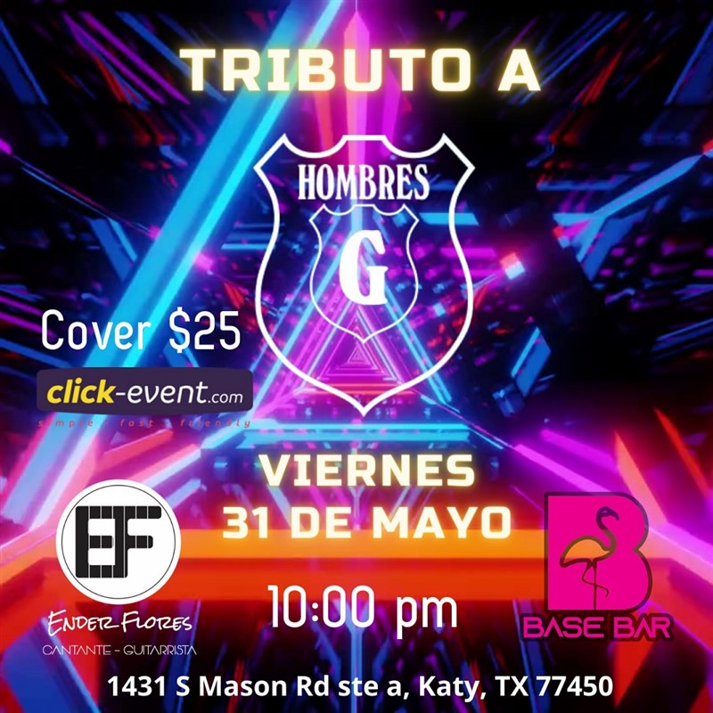 Get Information and buy tickets to Tributos a Hombres G - Katy, TX  on www click-event com