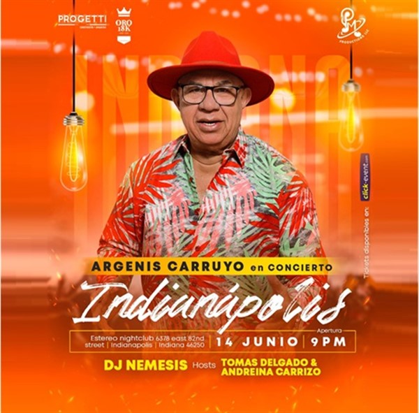 Get Information and buy tickets to Argenis Carruyo - en concierto - Indianapolis, IN  on www click-event com