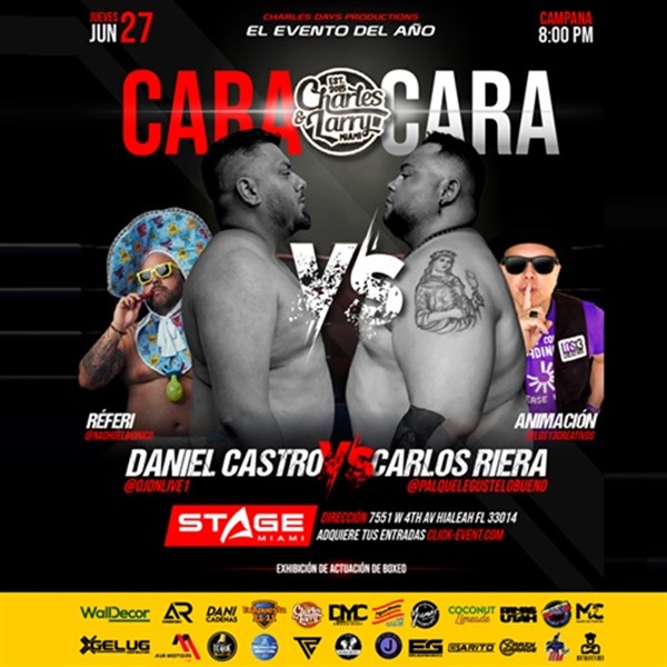 Get Information and buy tickets to El evento del año - Cara a Cara - Ojonlive VS Palquelegustelobueno- Miami, FL  on www click-event com