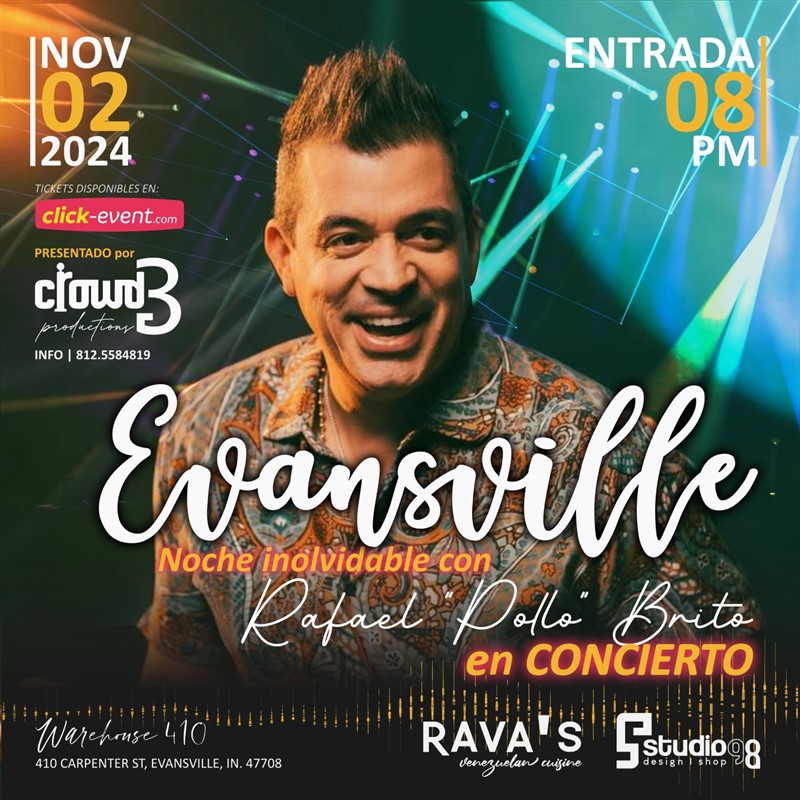 Get Information and buy tickets to Rafael Pollo Brito en concierto - Evansville IN  on www click-event com