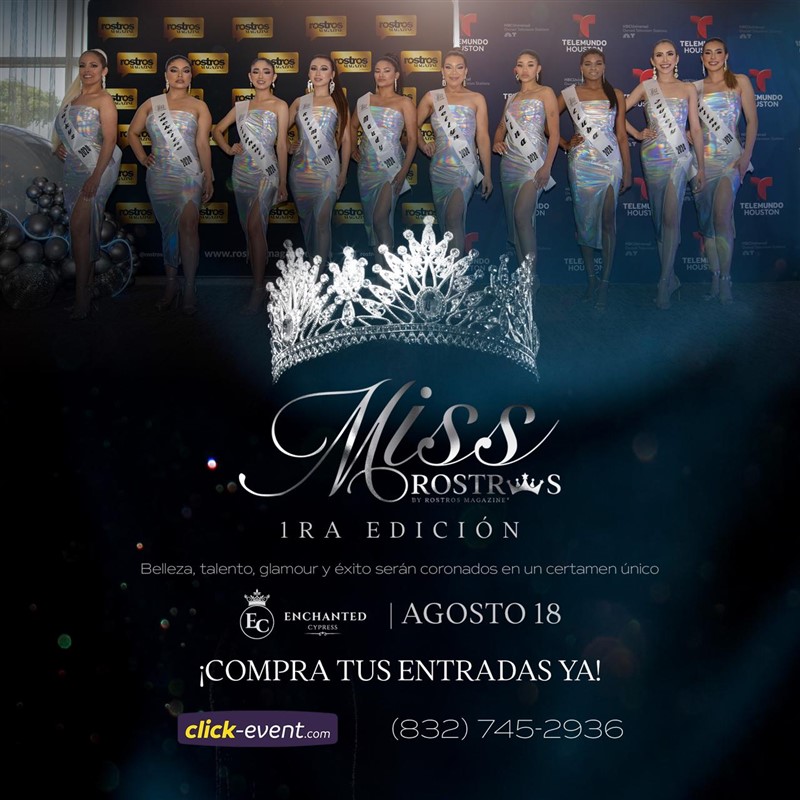 Get Information and buy tickets to Miss Rostros 2024 - Primera Edición - Houston TX Celebra la belleza y el talento en el evento más esperado del año on www click-event com