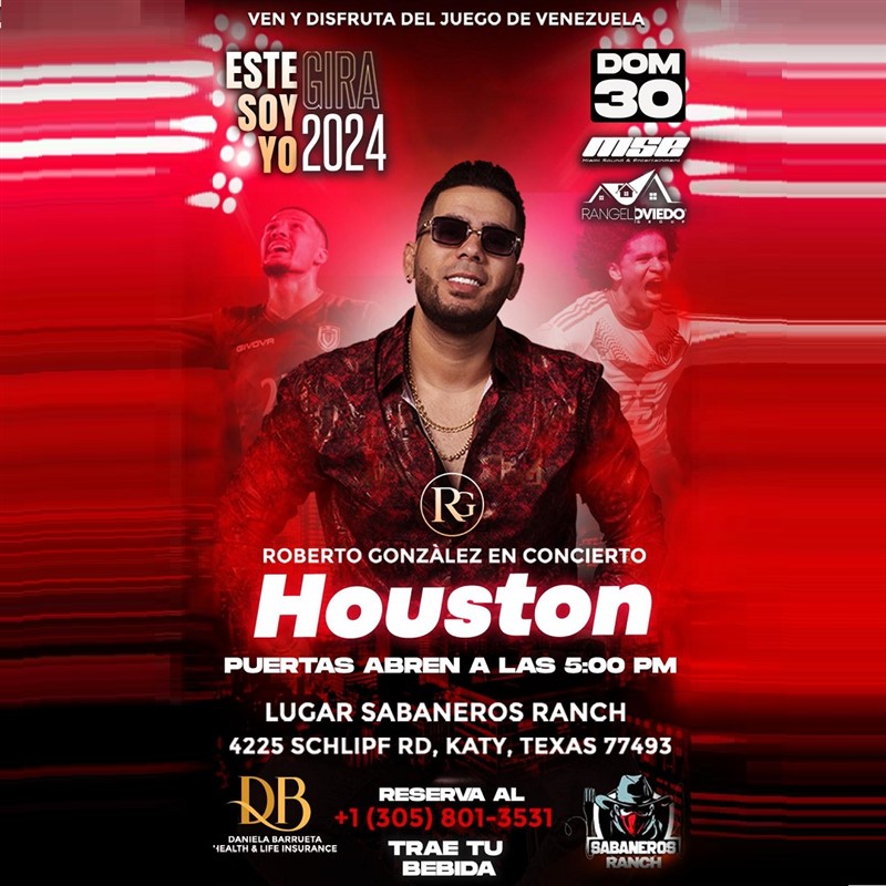 Get Information and buy tickets to Roberto González - Gira 2024: Este soy yo - Houston, TX  on www click-event com