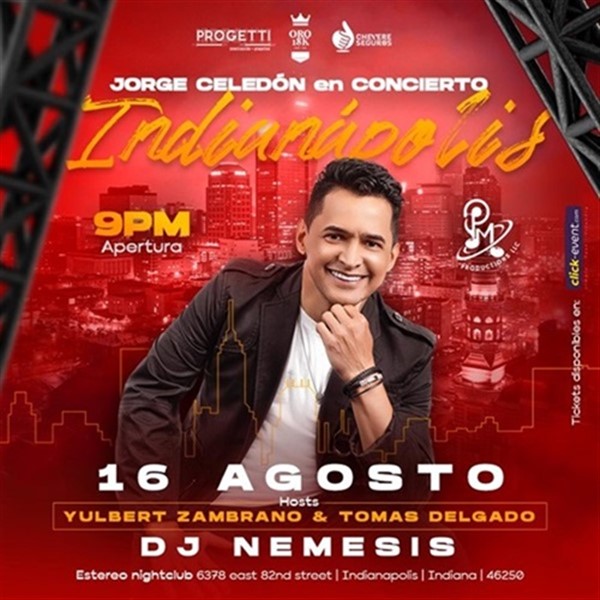 Get Information and buy tickets to Jorge Celedón - en concierto - Indianápolis, IN  on www click-event com