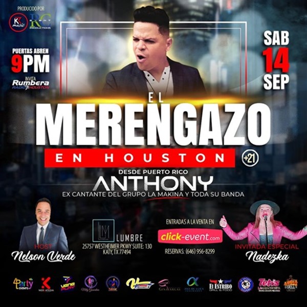 Get Information and buy tickets to El Merengazo en Houston - Katy, TX  on www click-event com