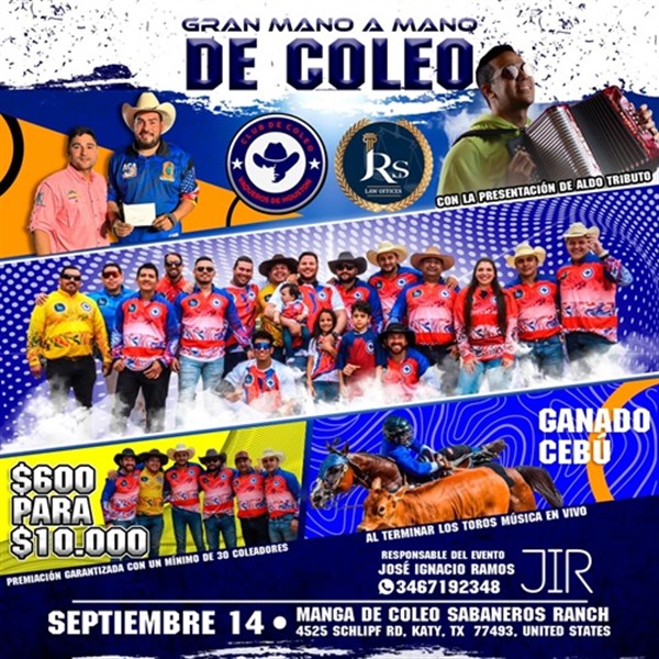 Get Information and buy tickets to Gran mano a mano de Coleo - Copa Vaqueros de Houston - Houston, TX  on www click-event com
