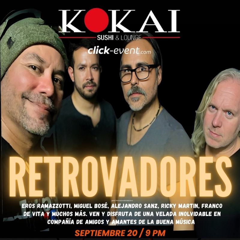 Get Information and buy tickets to Retrovadores - Noche de musica en vivo - Houston, TX  on www click-event com