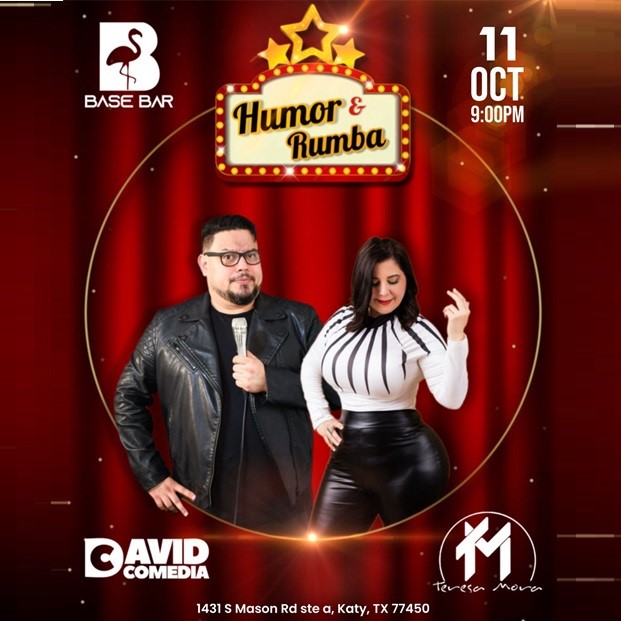 Obtener información y comprar entradas para Humor y Rumba - con David Comedia y Teresa Mora - Houston, TX  en www click-event com.